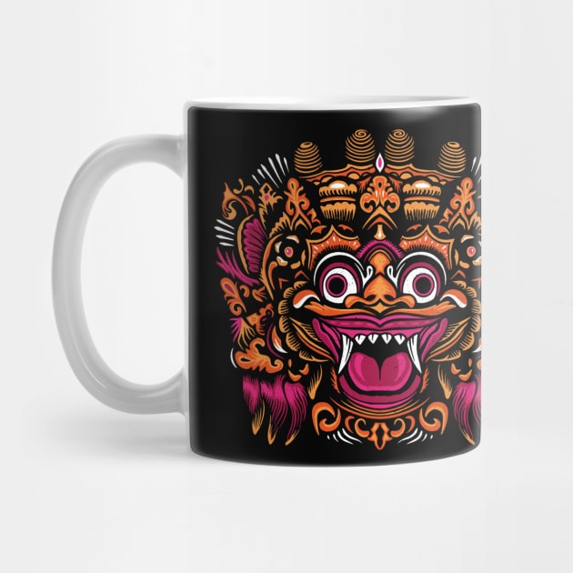 Awesome Bali Mask Barong Monster by SLAG_Creative